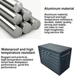 GENERIC Housse De Climatiseur En Aluminium Gris – Protection Résistante Aux Intempéries Pour Pompe à Chaleur, Design Plat Pour Plus D'intimité Et De Durabilité, Idéale Pour Les Unités D'intérieur/extérieur