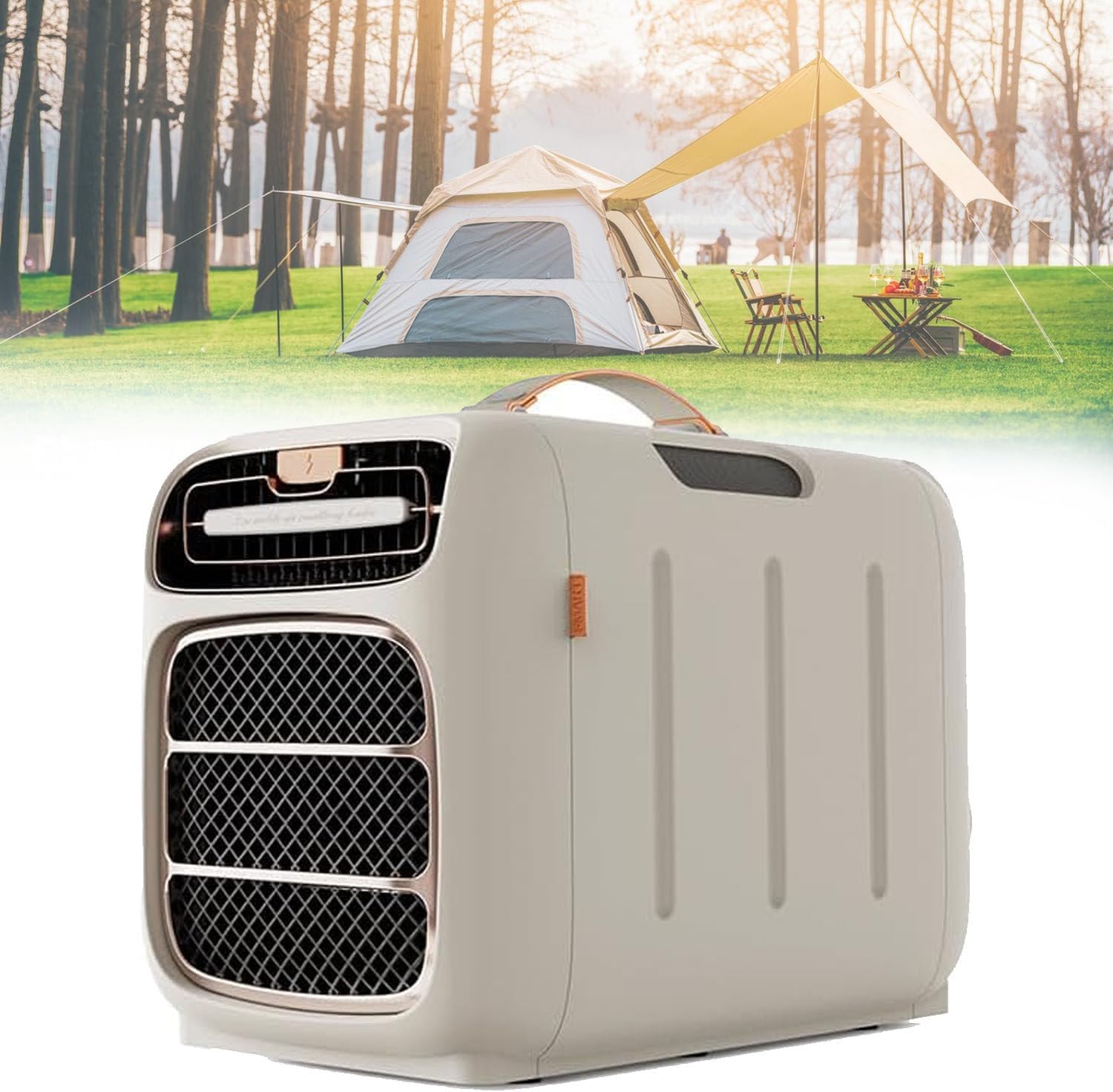  Climatiseur Ultra-Fin Camping-Car 12v CC,Unité Mobile Refroidissement Rapide Sans Tuyau D’évacuation,Design Léger Pratique Pour Camping Caravane Fourgon Onlycooling