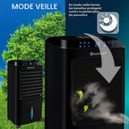  KESSER® Climatiseur Mobile 4 En 1 – Refroidisseur D'air Avec Télécommande Et Minuterie, Réservoir D'eau De 10 L, Ionisateur Et Humidificateur, Ventilateur Climatiseur Sans Tuyau D'évacuation, 3