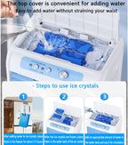 GENERIC Ventilateur De Climatiseur Portable Avec 3 Niveaux De Vitesse, Réservoir D'eau Extra Grand, Batteries De Refroidissement, Ventilateur De Refroidissement Rapide Et Sans Tuyau.Convient Pour Les Chambres
