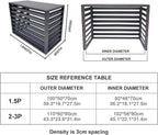 GENERIC Housse En Aluminium Pour Climatiseur Avec Bouclier De Pompe à Chaleur - Protection Extérieure - Résistante Aux Intempéries - Marron - 110 X 60 X 80 Cm - Durable Et Résistante Aux UV