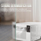  Climatiseur Portable Compact, Déshumidificateur 1876BTU à Refroidissement Rapide Pour La Cuisine De Dortoir De Chambre.Fonctionnement Silencieux écoénergétique 280W Avec Roues De Roulette.Pas D'instal