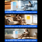 GENERIC Climatiseur Portable Silencieux Refroidit Jusqu'à 300 M², Unité AC Avec Télécommande Et Minuterie, Mode Veille, Kit De Fenêtre Pour Chambre à Coucher, Pas De Mur Nécessaire