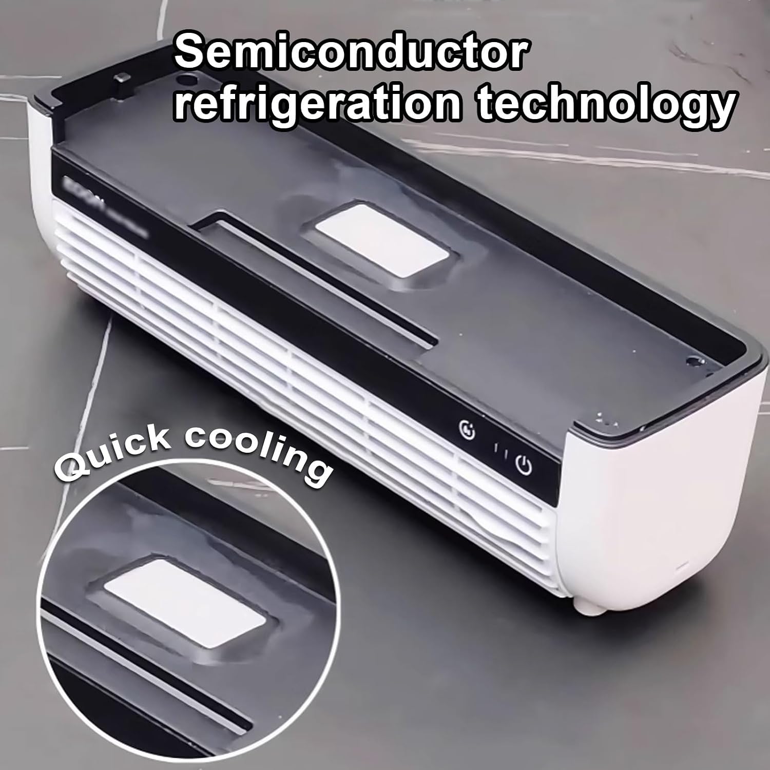 Ventilateur Mural AC Unité Sans Fenêtre, Refroidissement De Bureau Portable Avec Télécommande, Rechargeable Plug-in, 3 Vitesses, Installation Facile, Fonctionnement Silencieux Pour Le Bureau De Dortoi