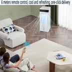 GENERIC Réservoir D'air évaporatif Portable 5L, 3 Modes Et Minuterie 12h, Télécommande, Fonctionnement Silencieux Pour La Chambre à Coucher, Bureau Et Camping, Aucun Tuyau Nécessaire