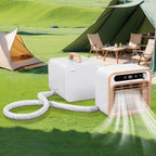 GENERIC Rafraichisseur D'air Silencieux Climatiseur Split Mobile Avec Poignée Et Tuyau Minuterie 12H Minuterie Aucune Installation Requise Pour Le Bureau Ou Le Camping(220v)
