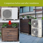  Clôture De Confidentialité Pour Climatiseur Extérieur, Protection Pour Pompes à Chaleur En Bois De Jardin, Support De Fleurs En Bois Massif Résistant Aux Intempéries, Ins