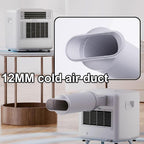  Climatiseur Portable à écran Tactile, 1400BTU Refroidisseur D'évaporation Compact Avec Conduit D'air Froid Pour Le Camping De Voiture De Bureau à Chambre à Coucher, Ventilateur De Refroidissement Pers