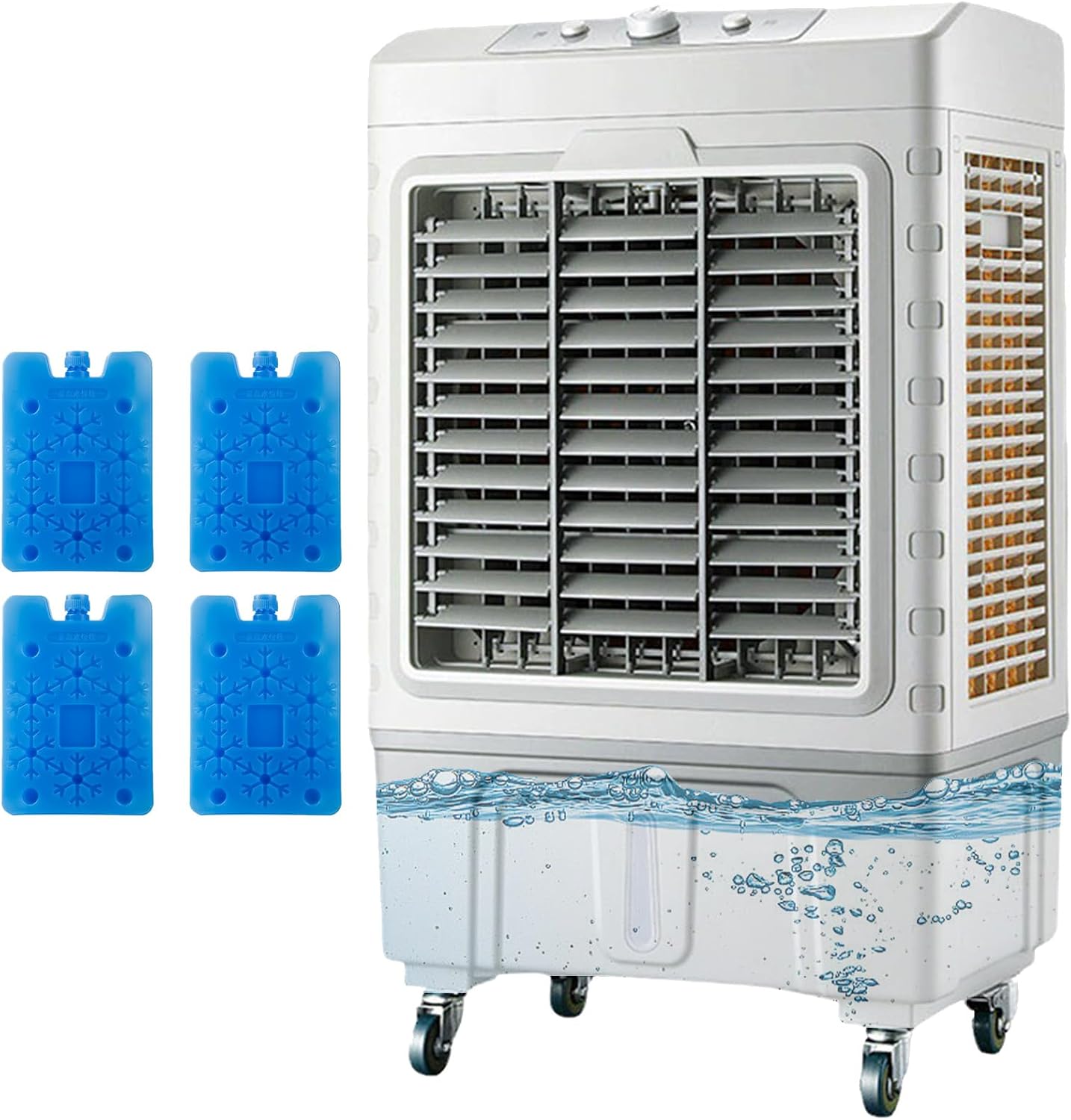 GENERIC Ventilateur De Refroidisseur D'air évaporatif Commercial 50/55L Réservoir D'eau, 3 Vitesses, Oscillation à 120 ° Pour L'extérieur