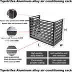 GENERIC Housse En Aluminium Pour Climatiseur – Protection Pour Pompe à Chaleur Extérieure Et Intérieure – Clôture Grise élégante Pour Dissimulation – Matériau Extérieur Résistant Aux Intempéries