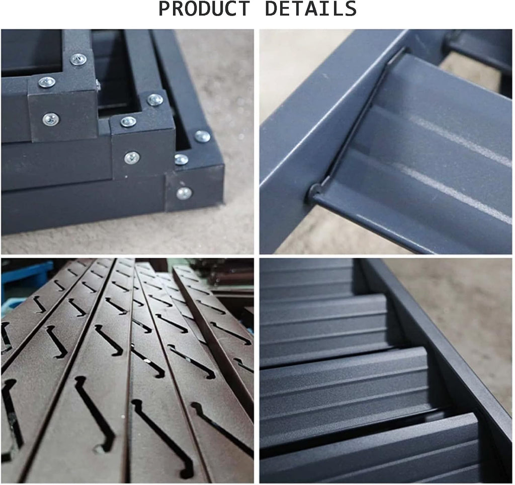 GENERIC Housse De Protection Pour Climatiseur Extérieur En Aluminium - Protection Contre Les Intempéries - Clôture Décorative Pour Unités AC Et Poubelles - Bouclier Extérieur Autonome