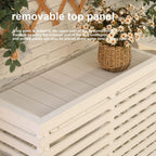 GENERIC Housse De Protection Extérieure En Bois Pour Climatiseur Et Pompe à Chaleur, Design élégant Pour Dissimuler Les Unités Et Résistant Aux Intempéries, Parfaite Pour Les Jardins Et Les Terrasses.