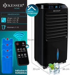  KESSER® Climatiseur Mobile 4 En 1 – Refroidisseur D'air Avec Télécommande Et Minuterie, Réservoir D'eau De 10 L, Ionisateur Et Humidificateur, Ventilateur Climatiseur Sans Tuyau D'évacuation, 3