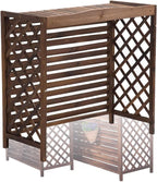 Filet De Protection Pour Climatiseur De Fenêtre, Unité De Condensation, Couvercle De Protection, Coque De Poubelle, Unité Extérieure, Décoration De Jardin, Cadre De Balcon, Plantes