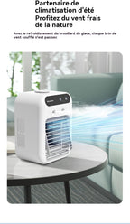  Climatiseur Portable, Ventilateur Refroidisseur D'air Silencieux Portable, Refroidisseur D'air 500 Ml, Ventilateur De Refroidissement De Bureau 3 En 1 Pour Chambre, Bureau, Dortoir étudiant