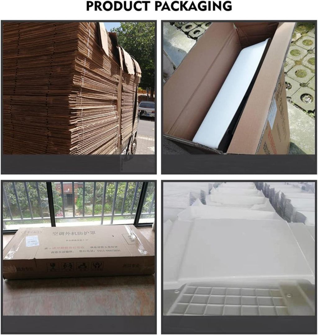  Housse De Protection En PVC Robuste Pour Climatiseur – Protection Résistante Aux Intempéries Pour Unité De Climatisation Extérieure, Anti-poussière Et Pare-soleil – Utilisation Toute L'année