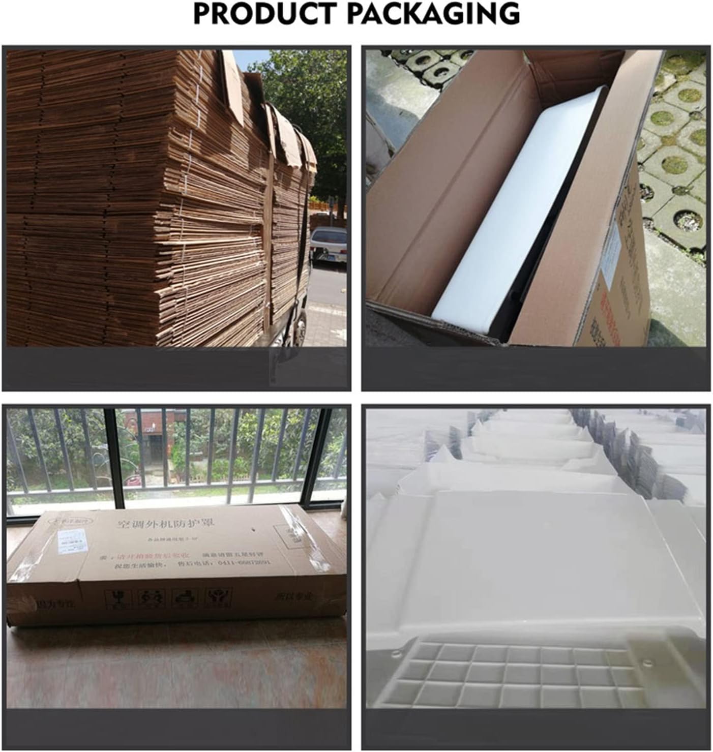  Housse De Protection En PVC Robuste Pour Climatiseur – Protection Résistante Aux Intempéries Pour Unité De Climatisation Extérieure, Anti-poussière Et Pare-soleil – Utilisation Toute L'année