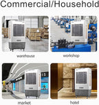 GENERIC Refroidisseur D'air Portable Avec Réservoir De 50L, Ventilateur De Brumisation à 3 Vitesses Pour Usage Industriel à La Maison, Refroidisseur De Marais évaporatif à Télécommande, Conception à Roues Sil