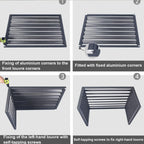GENERIC Housse De Protection Pour Climatiseur Extérieur En Aluminium Pour Pompe à Chaleur - Protection Contre Les Intempéries Pour Climatiseurs Extérieurs