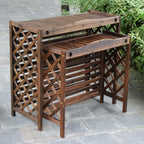 GENERIC Housse De Climatiseur Extérieur Et Boîtier De Pompe à Chaleur – Bois Massif, Poubelle, Support De Fleurs Avec Grilles De Protection Pour Cour Et Terrasse