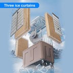  Climatiseur Mobile Sans évacuation, Rafraichisseur D'air Réservoir De 50 L, Télécommande, Oscillation à 120°, 3 Vitesses