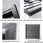 GENERIC Housse En Aluminium Pour Climatiseur Extérieur - Blanc - 100 Cm - Protège Les Unités De Climatisation - Poubelles - Sécurité Des Animaux Domestiques - Panneaux De Clôture D'isolation Des Feuilles.