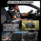  Climatiseur De Camping Portable Avec Humidificateur, Écran Tactile, Unité De Climatisation De 5200 Btu Pour Tente, Refroidissement Rapide Pour Camping-Cars, Fourgons Aménagés Et SUV Grey