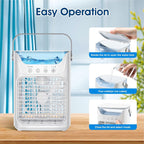  Mini Climatiseur Portable 700 Ml Réservoir, Refroidisseur à Air USB Avec 3 Vitesses De Vent, Poignée