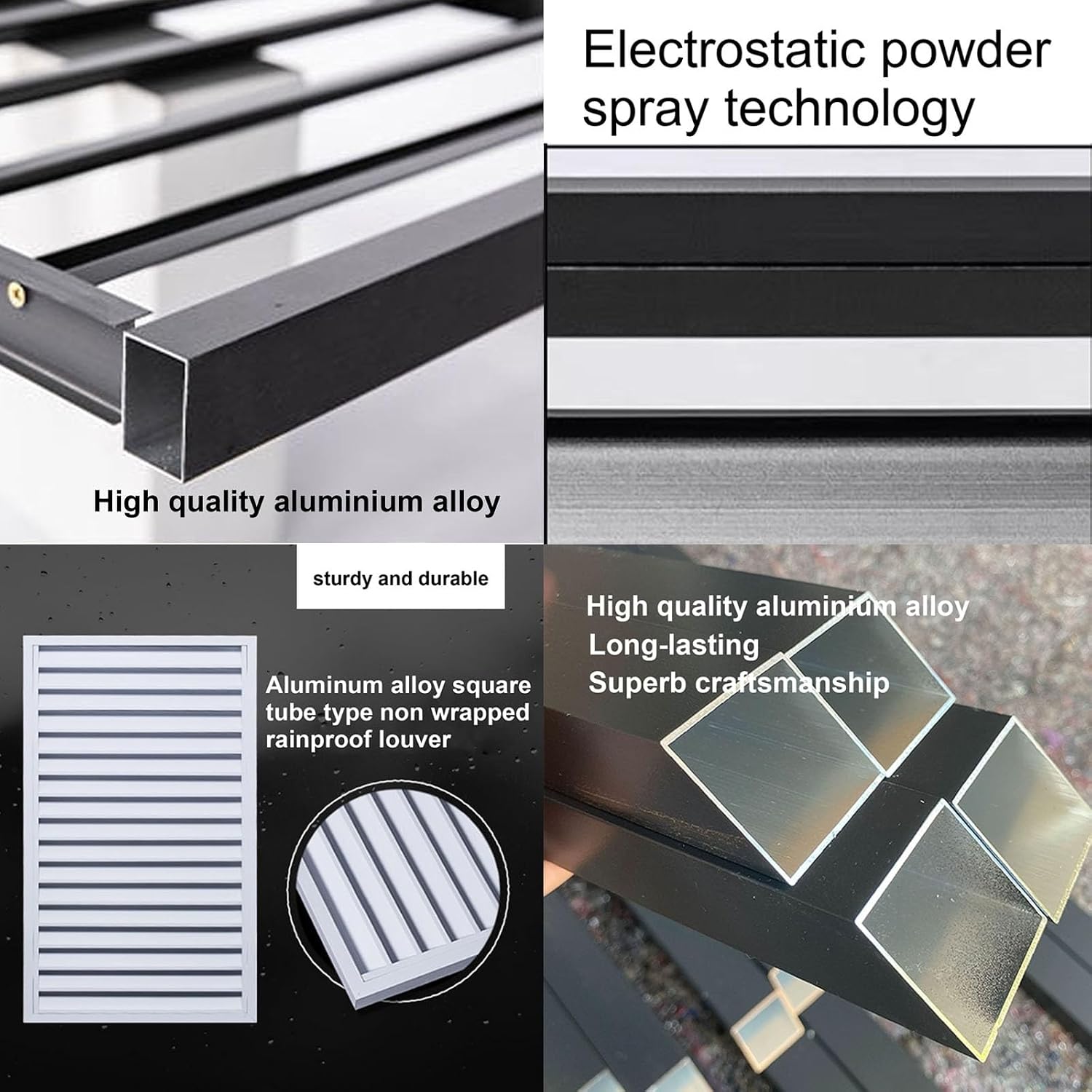 GENERIC Mini Housse De Climatiseur En Aluminium Résistant Aux Intempéries – Élégant Bouclier Ionique Et Cache De Clôture Pour Une Utilisation En Intérieur/extérieur