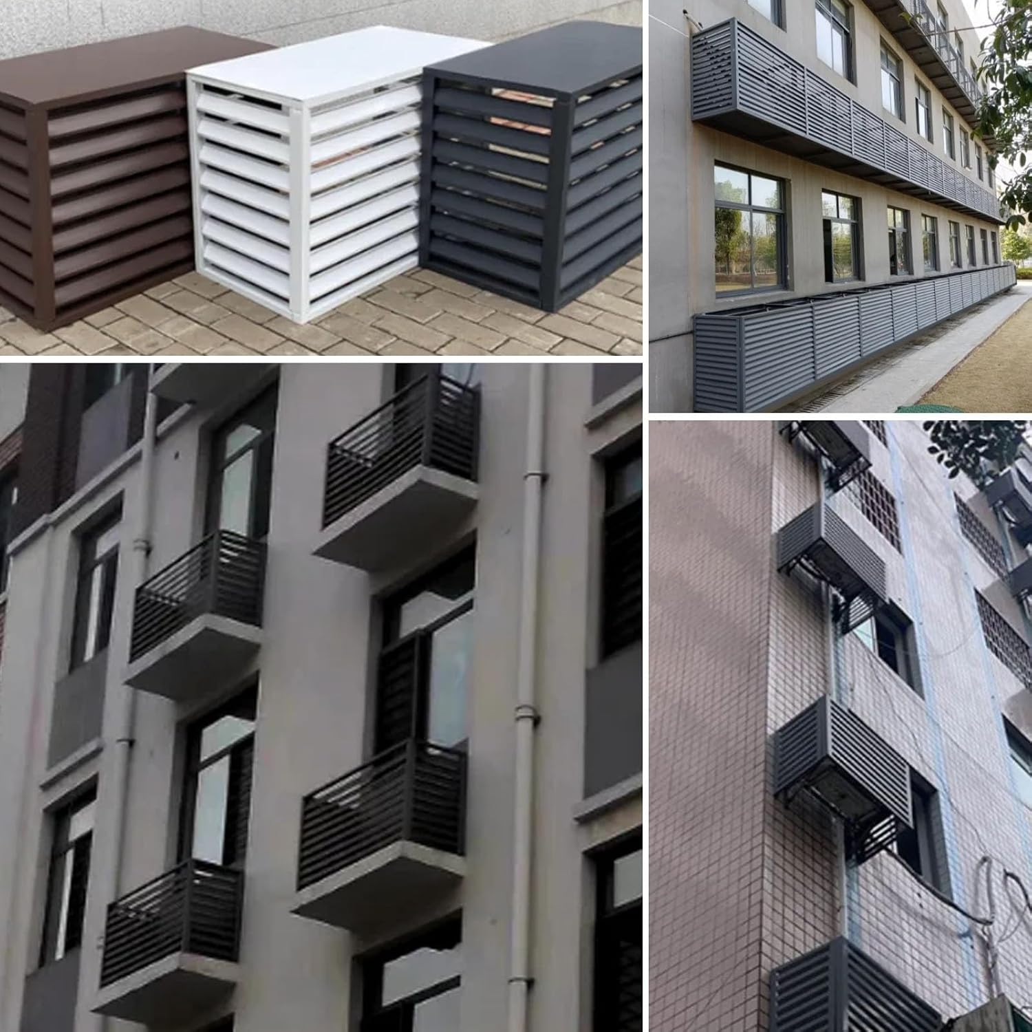 GENERIC Housse Robuste Antivol En Aluminium Pour Unité De Climatisation Extérieure - Réduction Du Bruit, Protection Du Climatiseur Mini Split Et Résistante Aux Intempéries, Idéale Pour Une Utilisation En