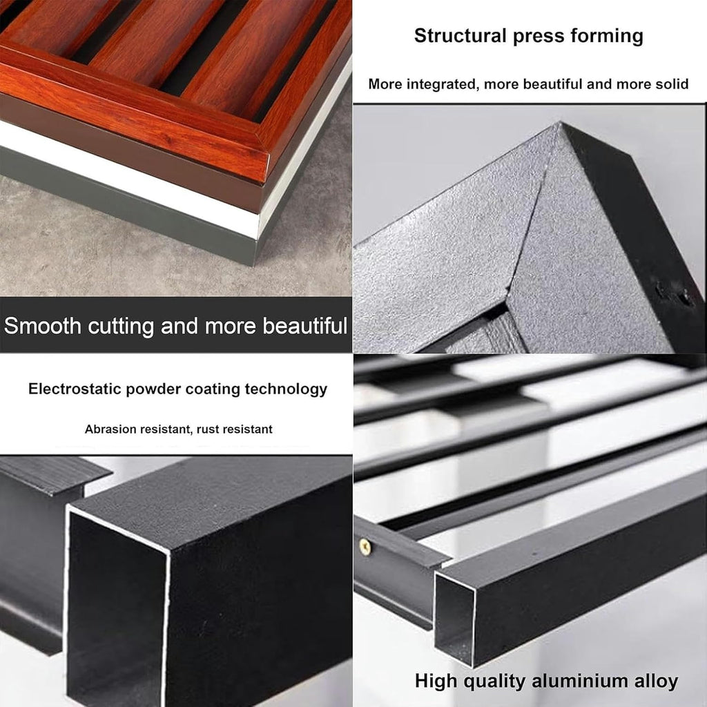  Clôture De Climatiseur Extérieur, Couvercle De Tuyau Divisé, Couvercle Antivol Robuste En Aluminium Pour Unité AC, Dissimuler Le Mini Condensateur Divisé, Parfait Pour Cacher Les Climatiseurs
