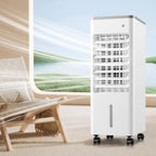 GENERIC Climatiseurs Portables Sans Fenêtre 9L Refroidisseur D'air évaporatif LED Affichage Portable Ventilateur De Refroidissement Purificateur D'air 3 Vitesses 90°Oscillant 8H Minuterie Refroidissement AC U