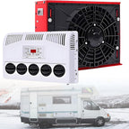 GENERIC Kit De Climatisation Pour Camping-car Et Camion Lourd, Volume D'air De 450 M³/h, Refroidissement Rapide Et Silencieux Pour Camping-car, Bus, Caravane, Pelleteuse, 12 V