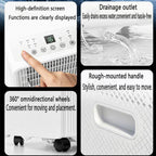  Le Climatiseur Portable Refroidit Jusqu'à 300 Sq.Ft, Chambre Alternative Intelligente Silencieuse Avec Le Mode De Sommeil De Ventilateur Cool Dehumidify, Télécommande, 24H Minuterie Pour Chambre à Cou
