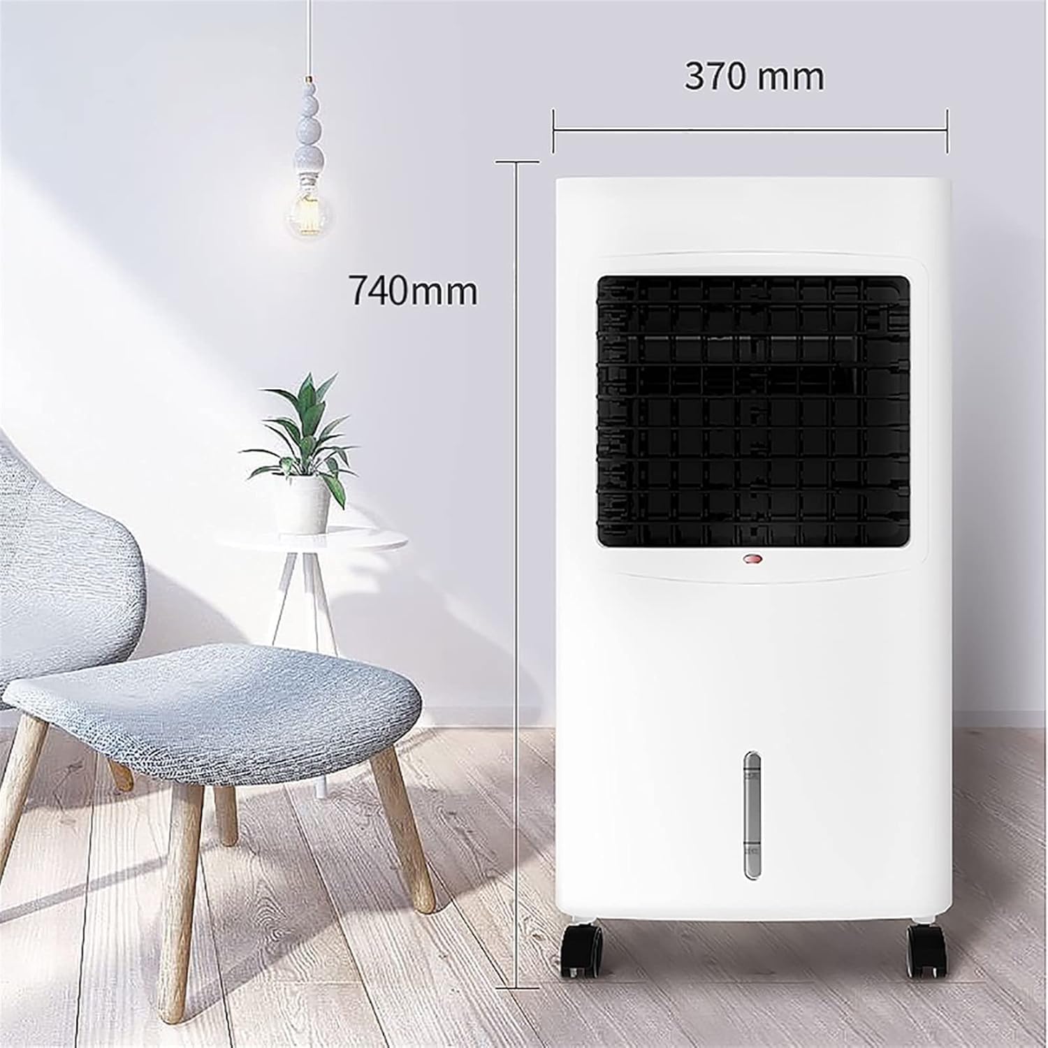  Climatiseur Portable Avec Télécommande, Refroidisseur évaporatif 3 En 1 écoénergétique, Unité De Chauffage Et De Refroidissement Mobile Et Silencieuse Pour Usage Domestique