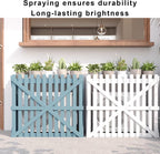  Housse En Bois Pour Climatiseur Extérieur, Protection Contre Le Vent Et Le Soleil, Facile à Installer Pour Terrasse Et Espaces Extérieurs (bleu, 120 X 60 X 105 Cm)