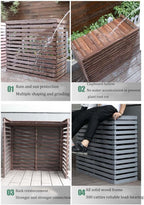 GENERIC Housse De Climatisation Extérieure – Volets élégants Résistants Aux Intempéries Pour Climatiseurs Centraux – Dissimulez Votre Unité De Climatisation Extérieure Avec élégance Et Durabilité