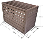 GENERIC Couvercle De Climatiseur Pour Pompe à Chaleur - Clôture Décorative En Alliage D'aluminium - Protection Extérieure - Condensateur Pour Systèmes CVC - Bouclier Résistant Aux Intempéries Pour Unités