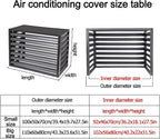  Cache Climatiseur Exterieur Aluminium,Clôture De Confidentialité Pour Écran De Climatiseur Extérieur,Protection De Unité Extérieur Pour Pompe À Chaleur,Cache Pour Climatiseur,Blanc ( Size : 110X60X80C