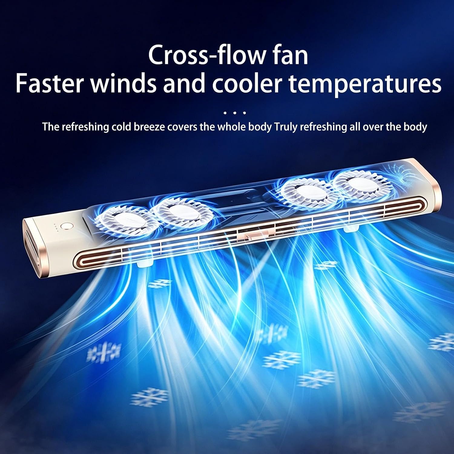 Petit Climatiseur – ABS Sans Lame Mini | Appareil De Bureau Rechargeable USB Portable Amélioré | Refroidisseur De Ventilateur Électrique À Tour Verticale, Pour Bureau, Maison, Voiture, Camping, Campin