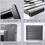 GENERIC Écran De Protection Pour Climatiseur En Aluminium - Clôture D'intimité élégante Pour Climatiseur - Protection Pour Pompe à Chaleur - Solution De Rangement Extérieure