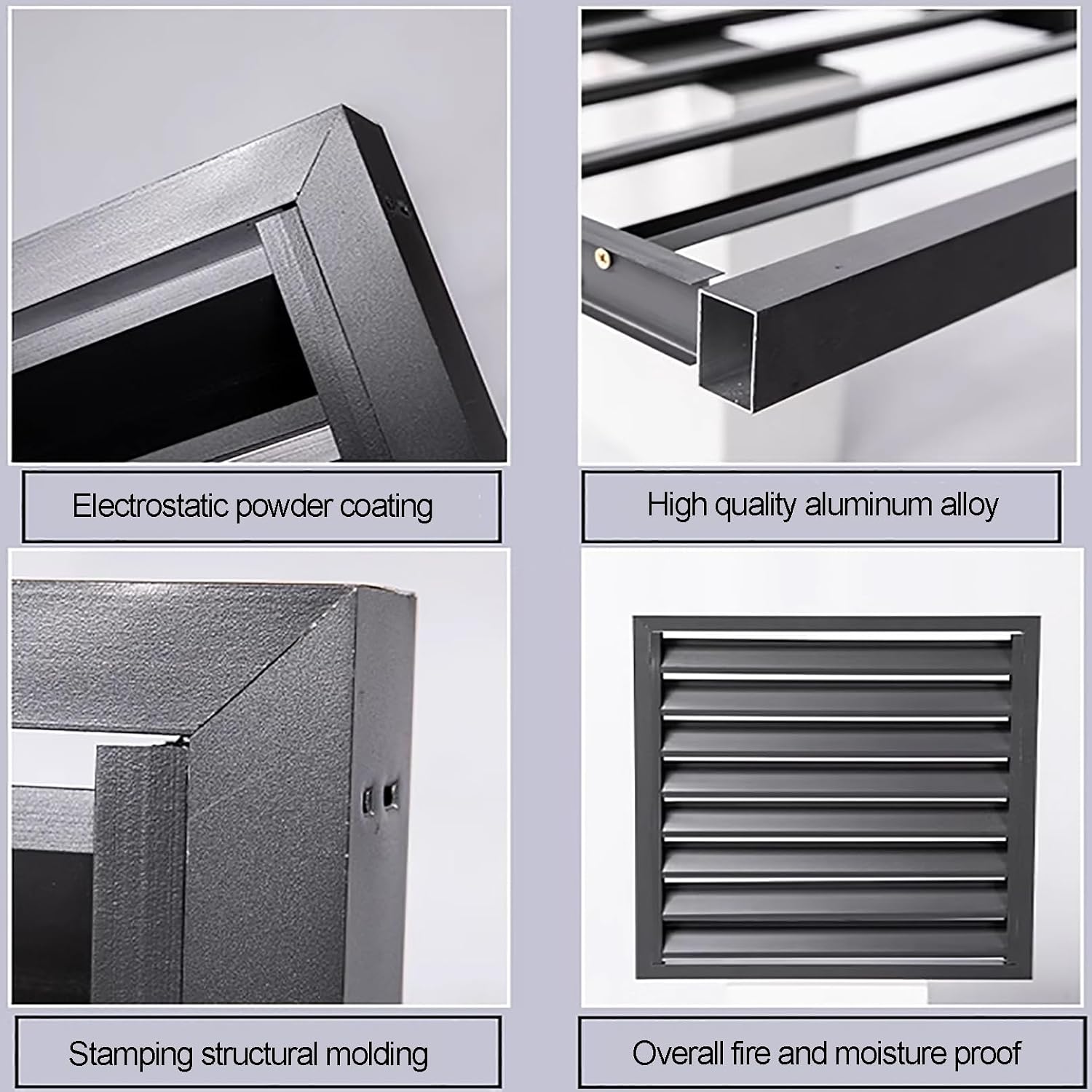 GENERIC Écran De Protection Pour Climatiseur En Aluminium - Clôture D'intimité élégante Pour Climatiseur - Protection Pour Pompe à Chaleur - Solution De Rangement Extérieure