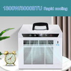  3000 BTU Portable Split AC, WiFi & Télécommande, 12H Minuterie, 130m3/h Airflow, Whisper Refroidissement Silencieux Pour Tente RV Home Office, Aucun Assemblage Requis