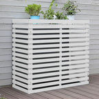 GENERIC Housse De Protection Extérieure En Bois Pour Climatiseur Et Pompe à Chaleur, Design élégant Pour Dissimuler Les Unités Et Résistant Aux Intempéries, Parfaite Pour Les Jardins Et Les Terrasses.