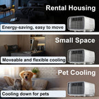 GENERIC Climatiseur Portable, Unité De Bruit Faible De Refroidissement Rapide Pour La Cuisine De Chambre à Coucher Location De Maison Dortoir