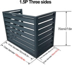 Housse D'extérieur Résistante Aux Intempéries Pour Pompe à Chaleur Et Climatiseur - Protection Métallique Robuste - 110 X 60 X 80 Cm - Idéale Pour Les Unités CVC Et Une Utilisation Murale Extérieure