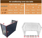 GENERIC Housse En Aluminium Pour Climatiseur Et Clôture D'intimité – Grille De Protection Extérieure Pour Condensateurs Et Pompes à Chaleur – Design Résistant Aux Intempéries
