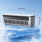 GENERIC Ventilateur Climatiseur Mural Evacuation Silencieux Rafraichisseur D'Air Mobile Avec Télécommande Rechargeable Et Sur Secteur 3 Vitesses De Ventilation(Black)