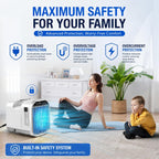  Climatiseur Portable 5100 BTU Camping, Caravanes, Camions, Tentes, Pêche, Petites Pièces Et Animaux Compagnie. Unité Climatisation Compacte L'extérieur Ou L'intérieur, Idéale Rafraîchir Lors Voyage