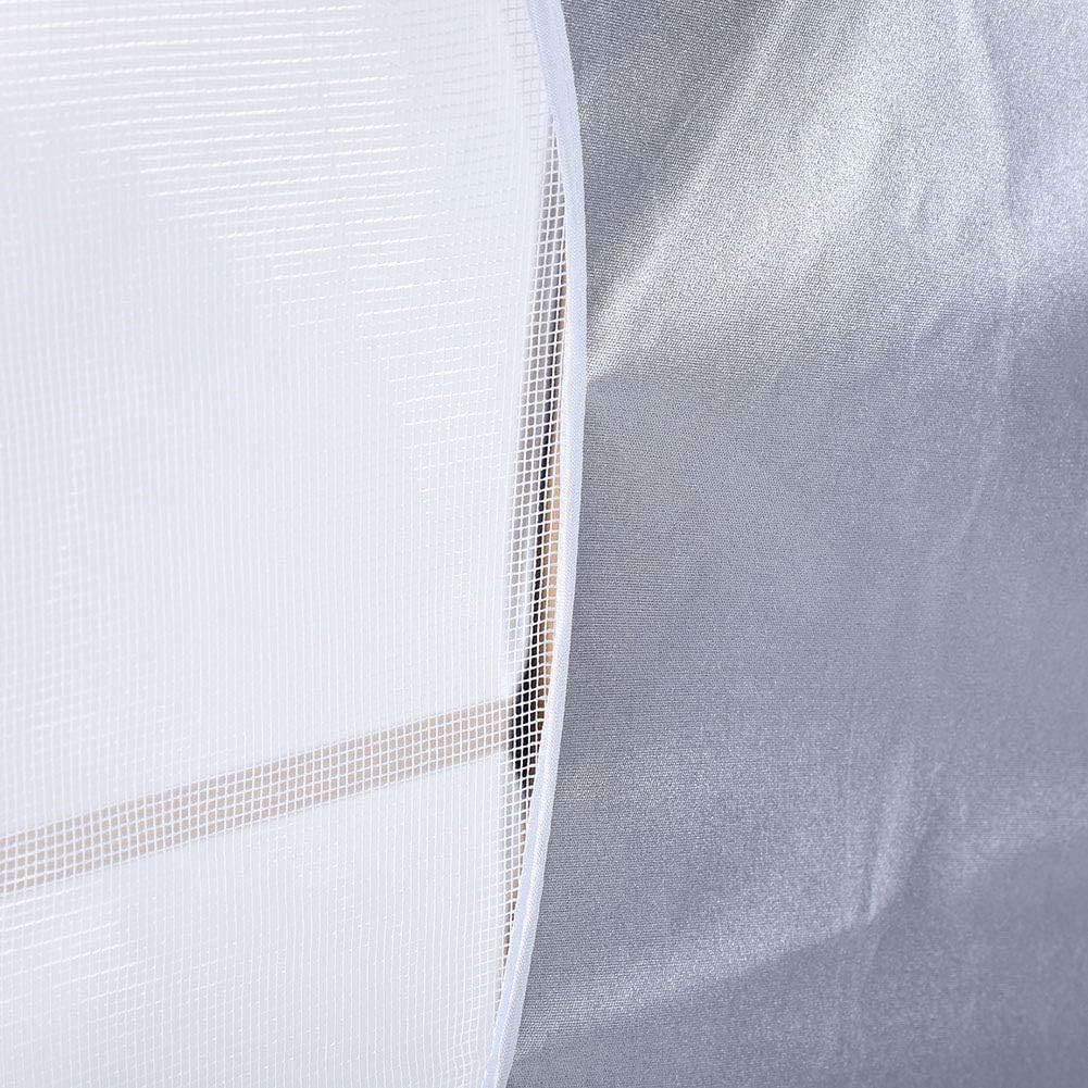  Housse De Climatiseur Extérieur, Bâche Anti Pluie Avec Ventilation Couverture Plus Épaisse Imperméable Anti Poussière Neige Utiliser Climatiseur Sans Enlever Couverture (1.5p), Polyester, Argent